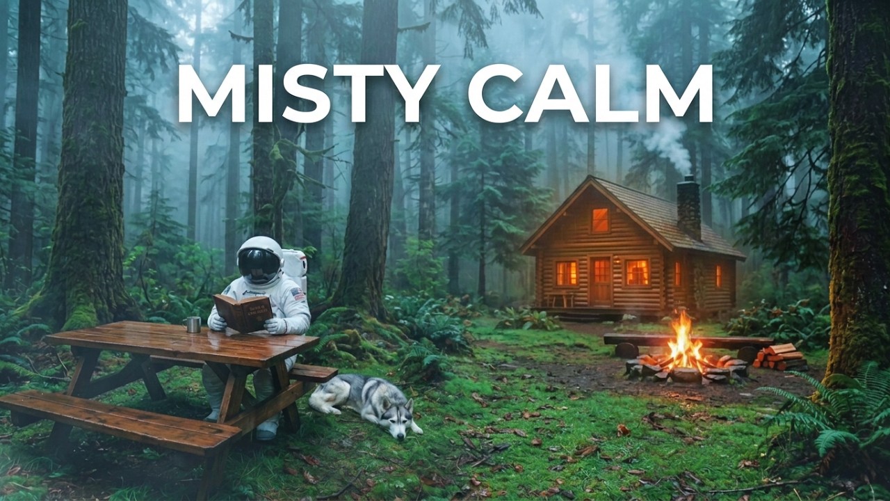 MISTY FOREST CABIN | 432Hz + 528Hz Nature Ambient |2 HR |4K