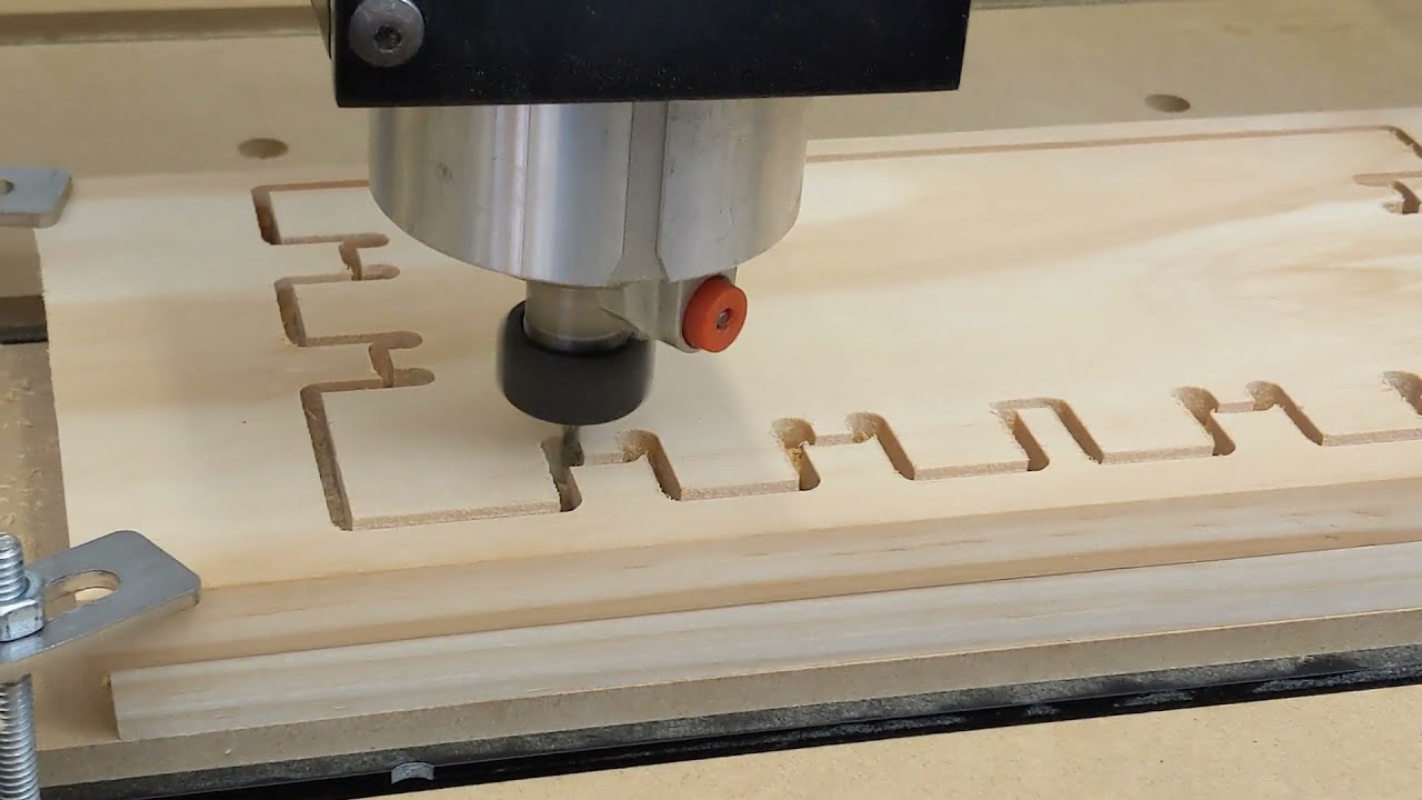 Tenon Box Cut on MillRight CNC Carve King 2 with Vectric VCarve