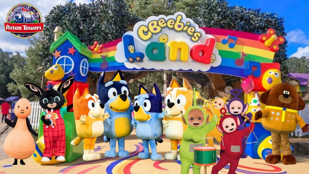 BLUEY, TELETUBBIES, HEY DUGGEE and BING Live Shows at CBeebies Land Alton Towers 2024 Shows