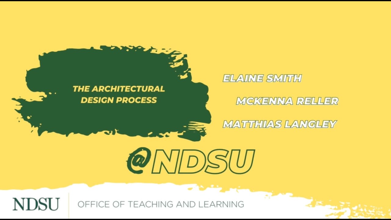 The Architectural Design Process