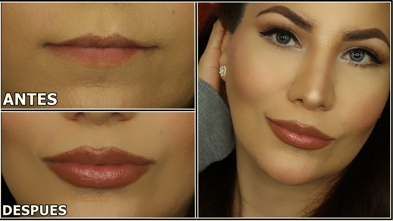 COMO HACER QUE LOS LABIOS SE VEAN MAS GRUESOS,(CON MAQUILLAJE) | LABIOS GRANDES CON MAQUILLAJE