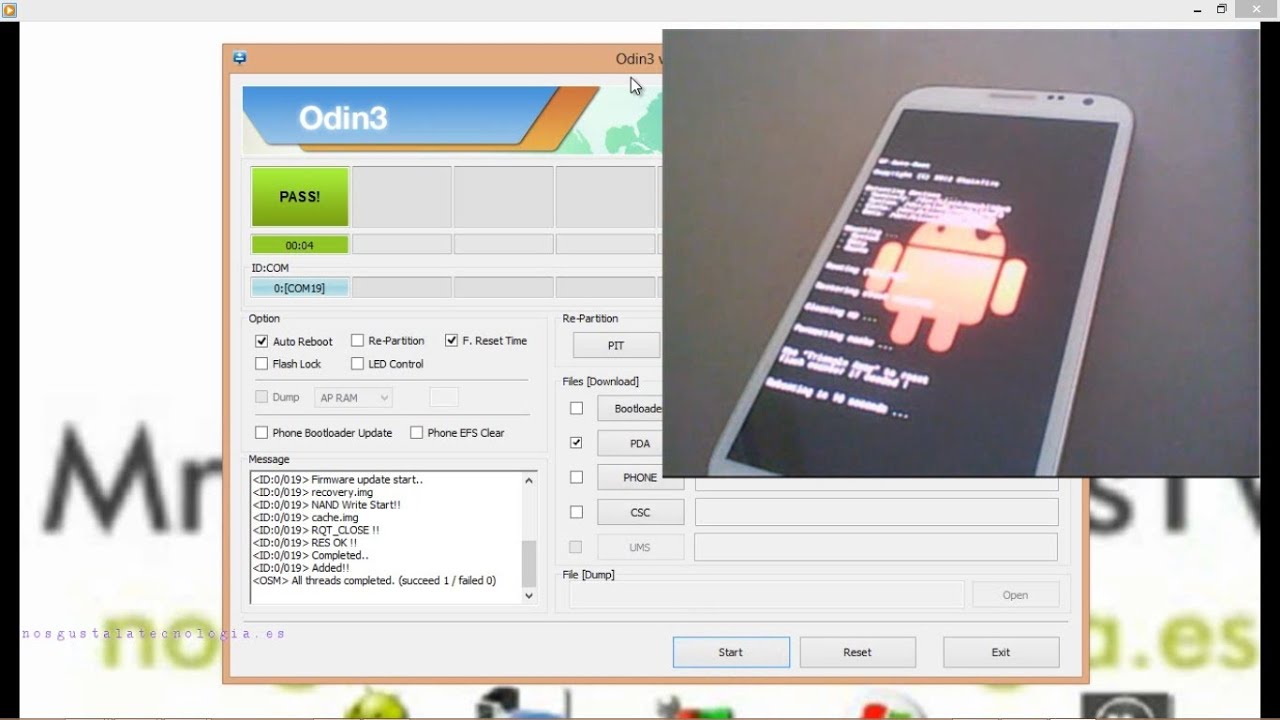 Como hacer Root al Samsung Galaxy Note 2 android  con CF-Auto-Root y Odin