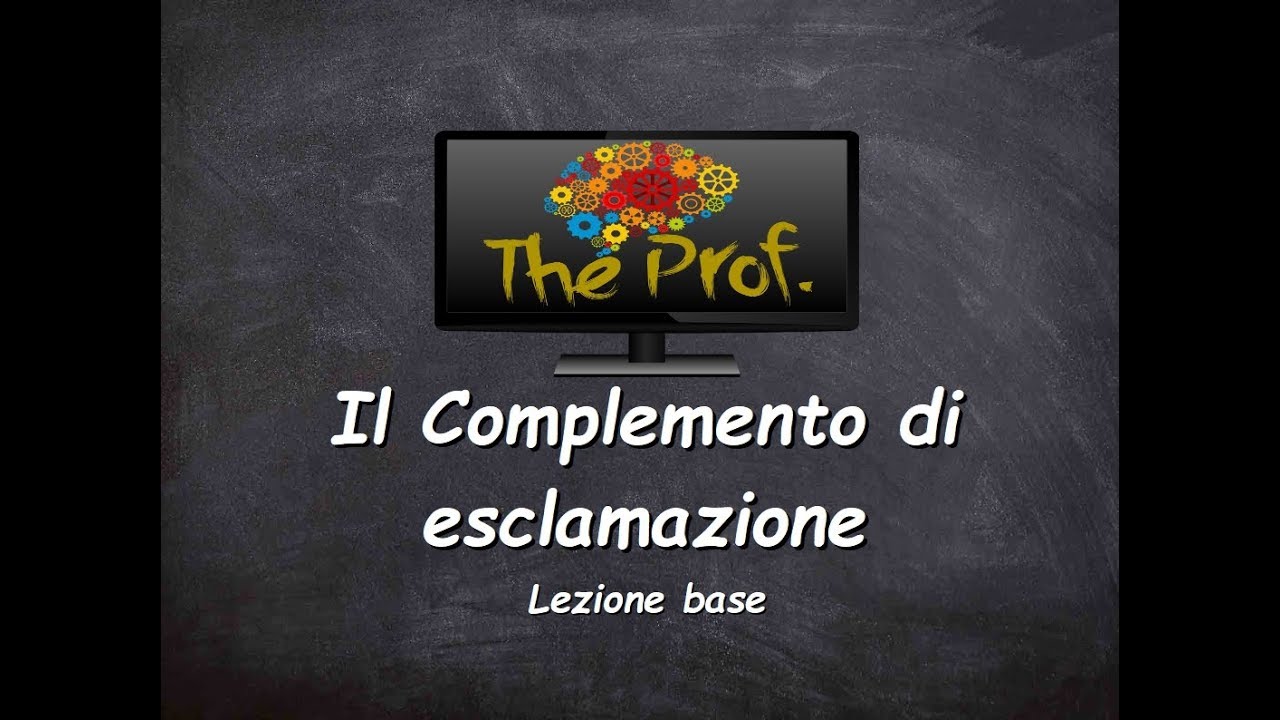 Analisi logica: Il Complemento di esclamazione (lezione base)