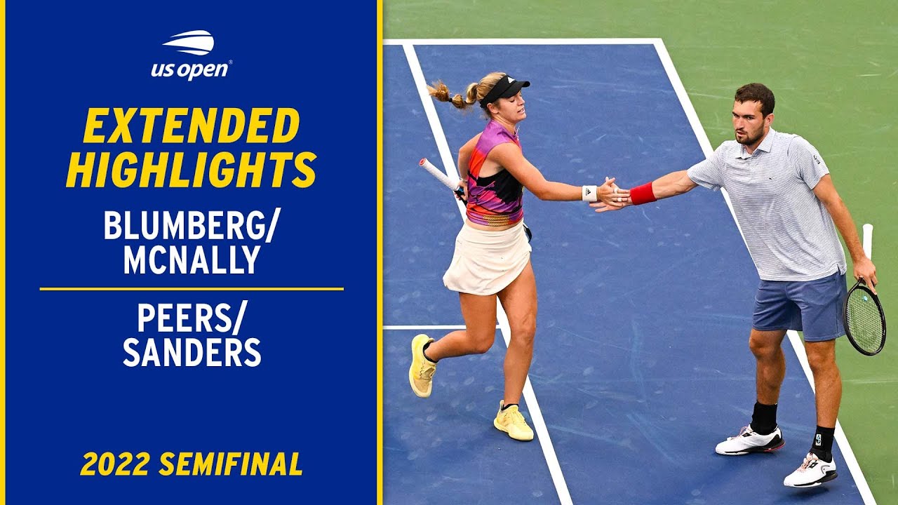 Blumberg/McNally vs. Peers/Sanders Highlights | 2022 US Open Semifinal