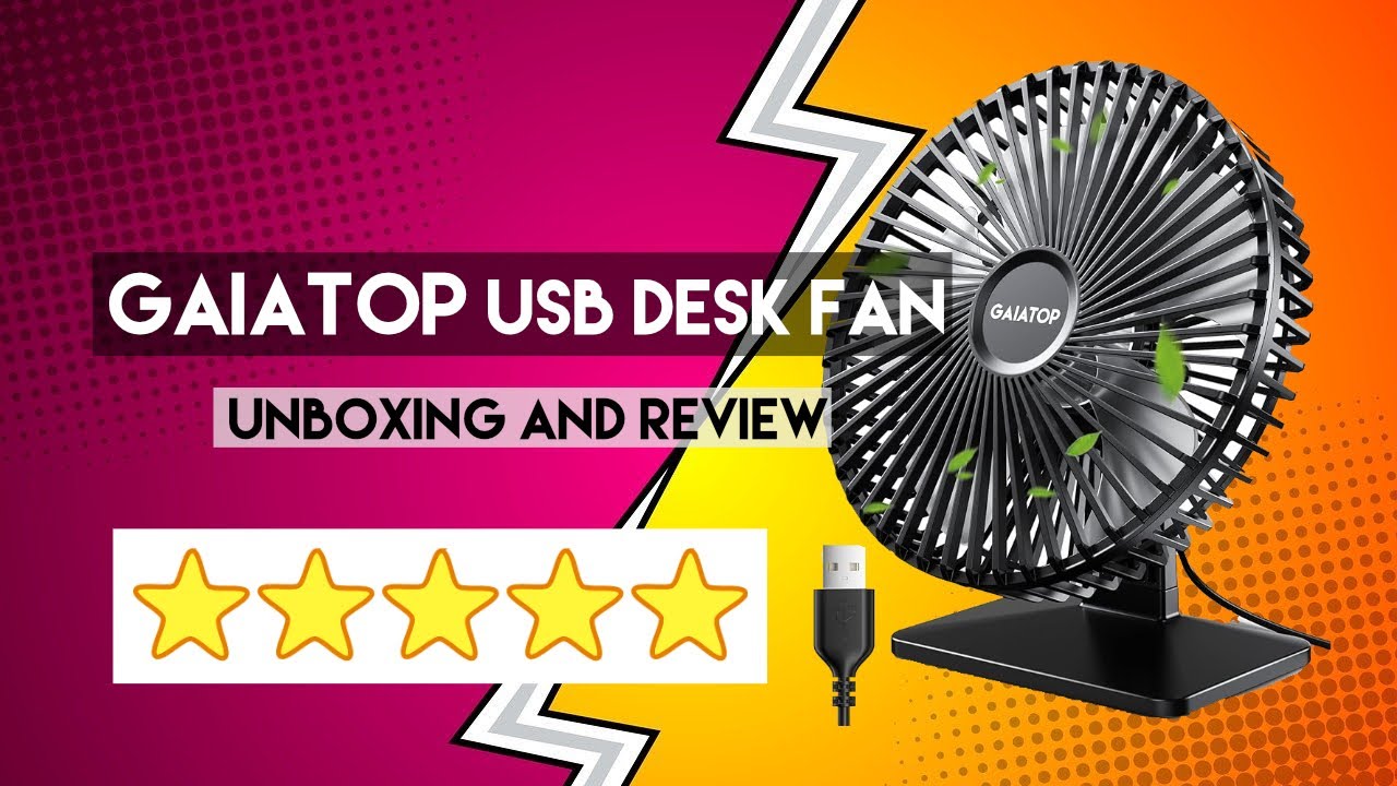 Gaiatop USB Desk Fan Review| USB Personal Fan | Big Shopping Guide