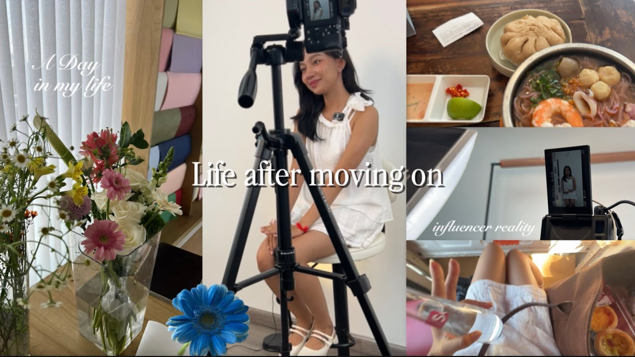 💌Life in my 20s (after moving on❤️‍🩹): a day as an influencer, filming📸, flower arrangement 💐