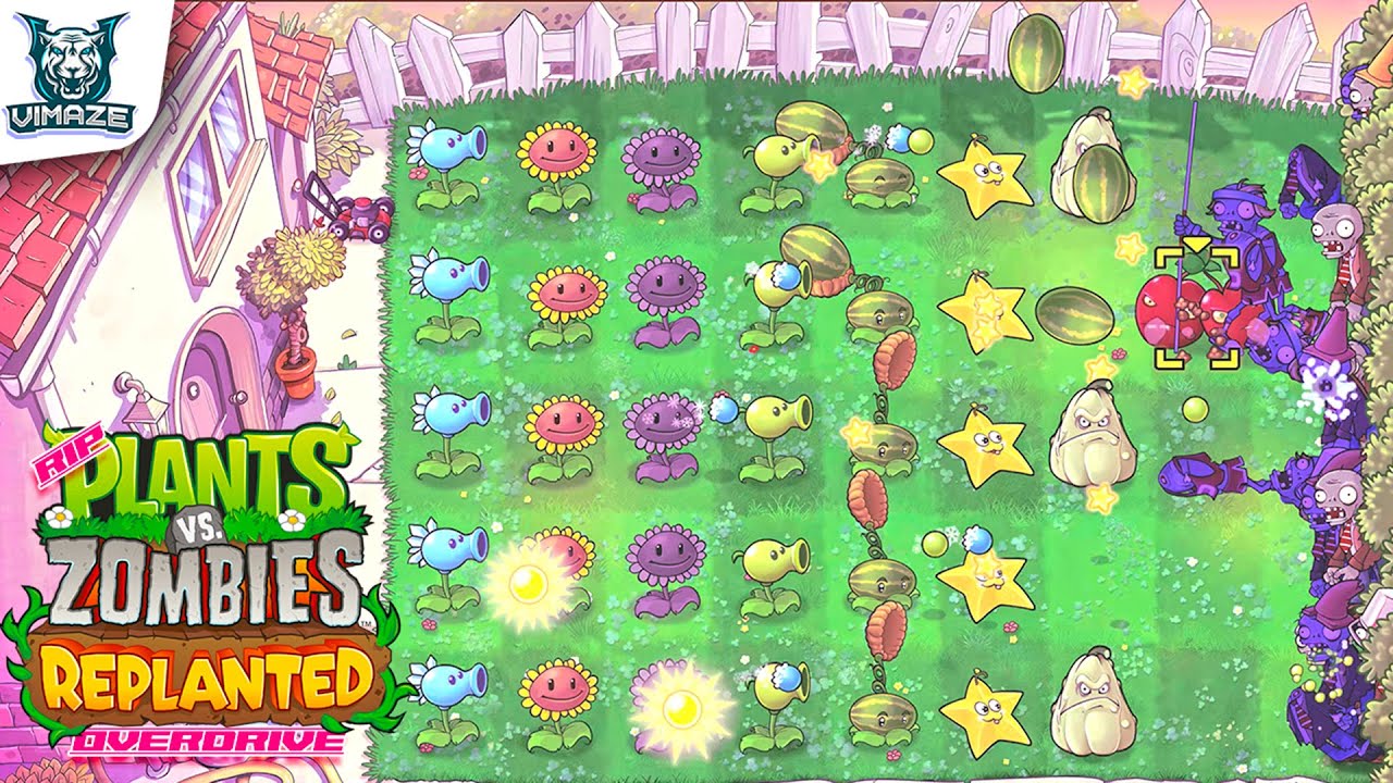 Plants vs. Zombies: Replanted - RIP Mode Overdrive Day Gameplay (4K) Part 21