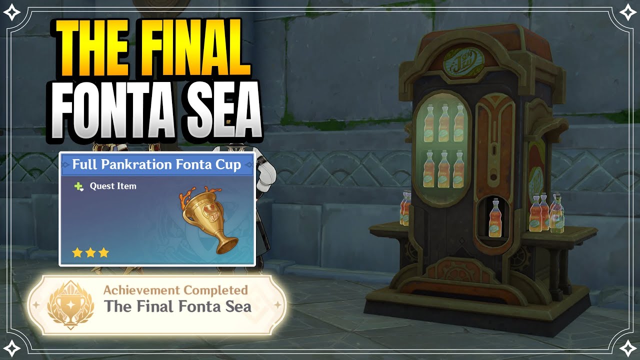 Drink Fonta for this Achievement! - The Final Fonta Sea | World Quests & Puzzles |【Genshin Impact】
