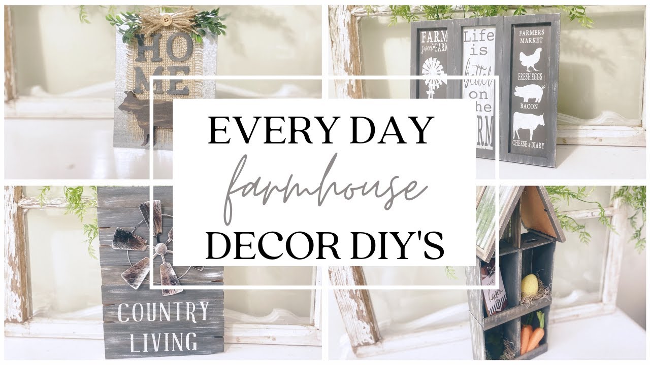 EVERY DAY FARMHOUSE DECOR DIYS | RUSTIC FARMHOUSE DIYS | DOLLAR TREE FARMHOUSE DECOR DIYS