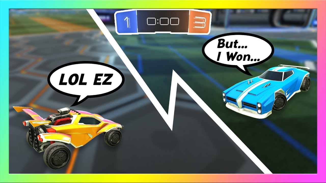 Being toxic in Rocket League but purposely losing (Wholesome)