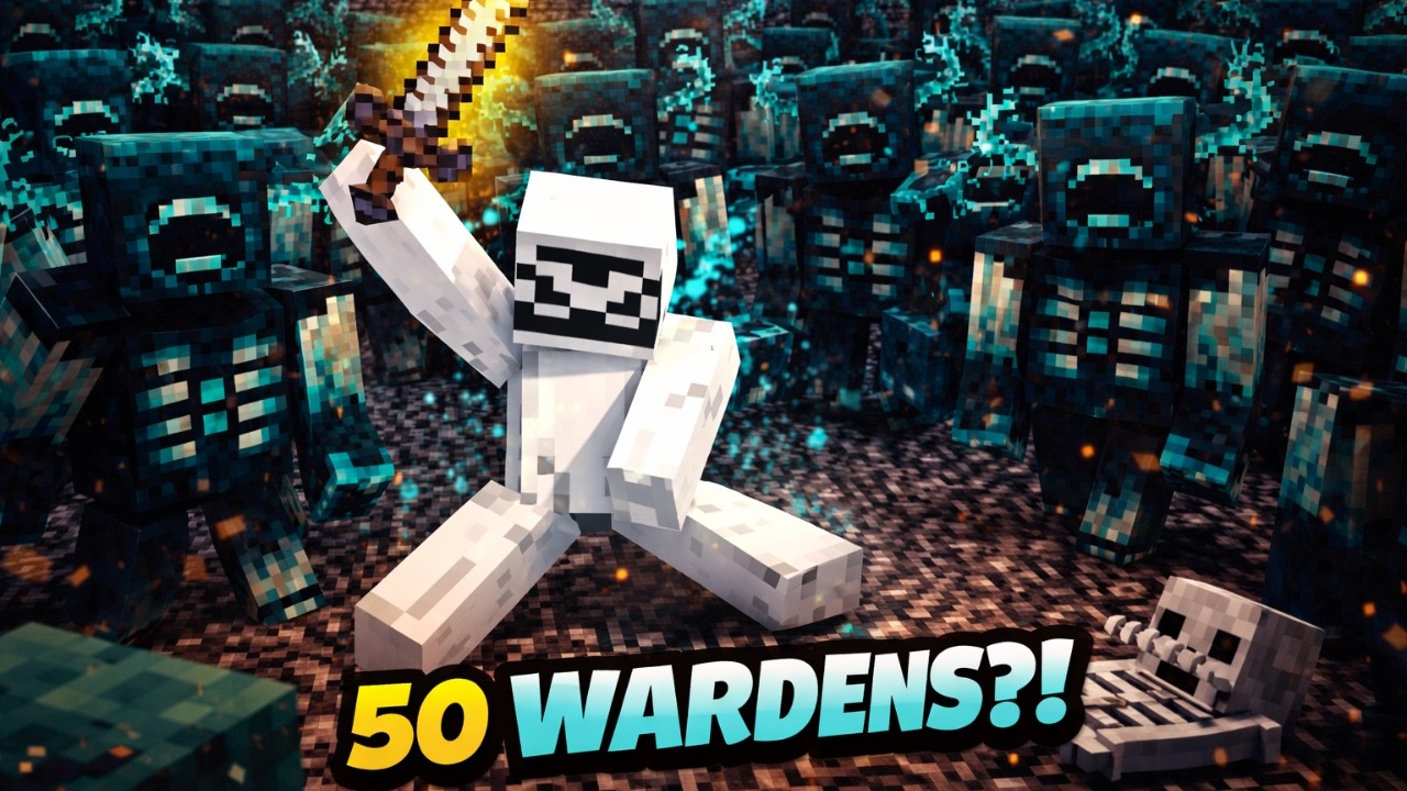 ENFRENTEI 50 WARDENS NA ARENA 😱 | Minecraft PC EP30
