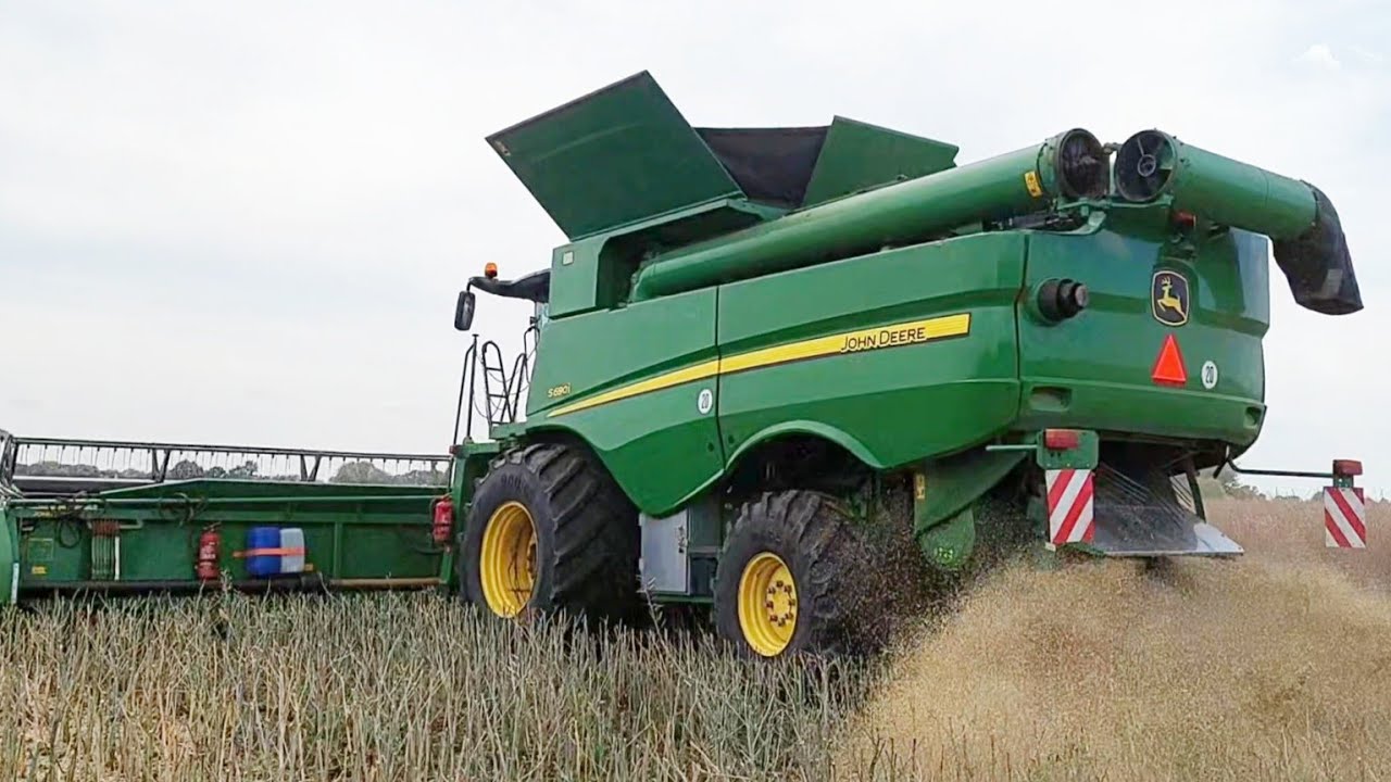 ㋡☆ŻNIWA 2024  NA DWA KOMBAJNY㋡☆ 2x JOHN DEERE T660 & 690i ☆ OHZZ CHODECZEK & UR MAŚLAK☆