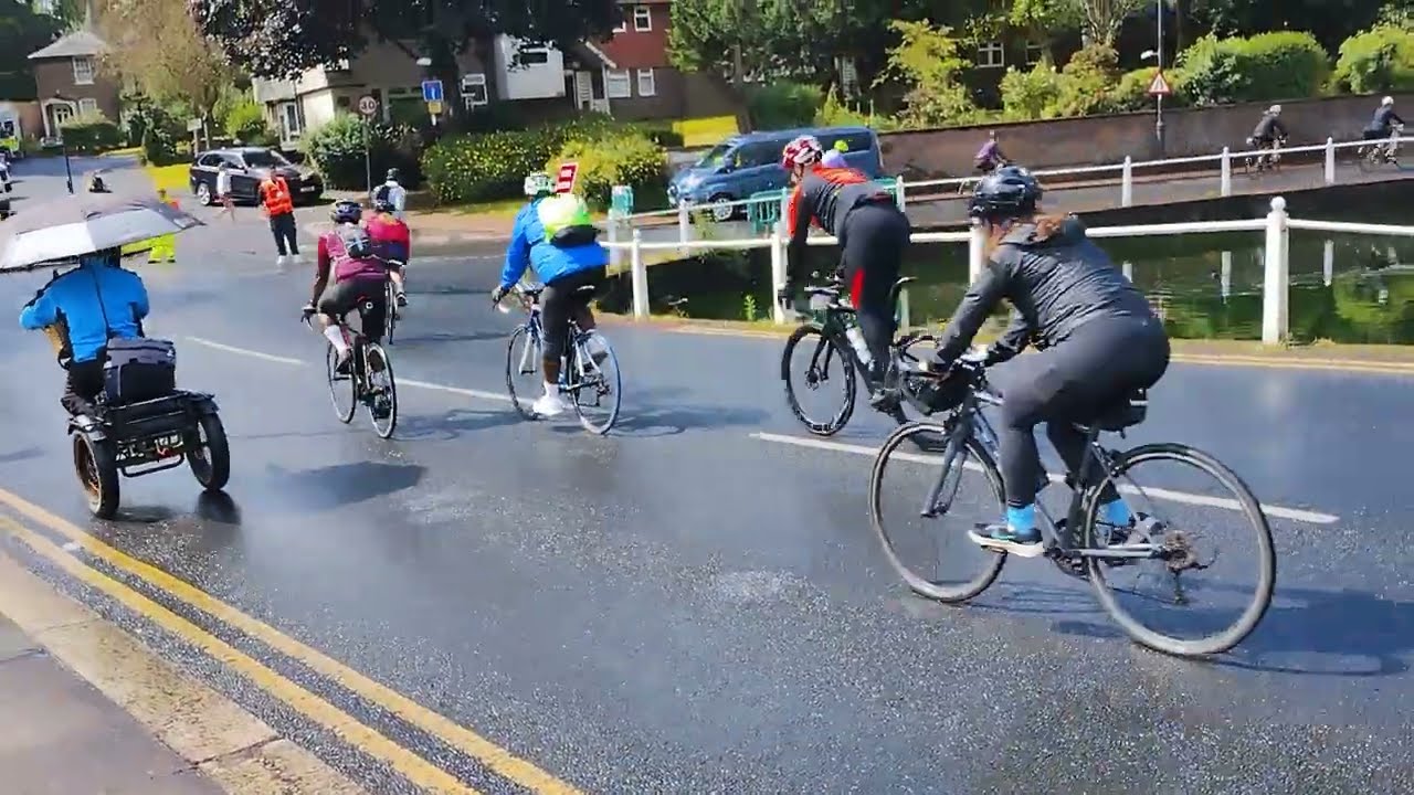 British Heart Foundation 2024 London to Brighton Bike Ride at Carshalton Ponds