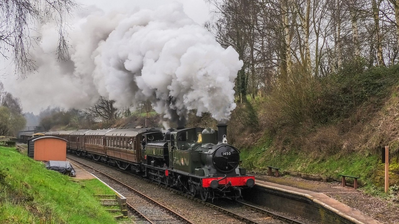 (1450 & 7714)  A GWR Double Header On The Severn Valley Railway !