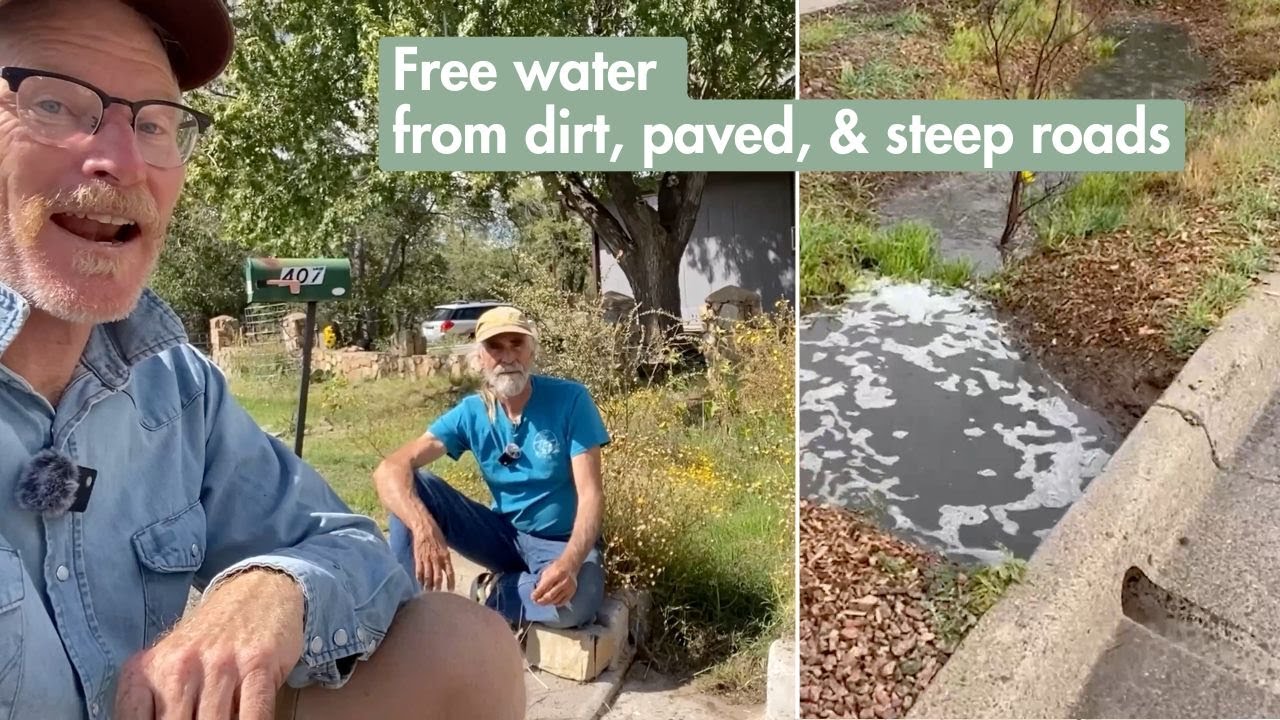 Harvesting road water to rehydrate & regenerate a high desert town
