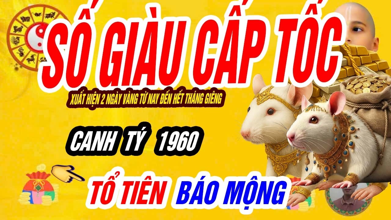 🐭 Thiên Thời Đã Điểm! CANH TÝ 1960 Xuất Hiện 2 Ngày Vàng Xoay Chuyển Vận Mệnh Từ Nay Đến Hết Tháng