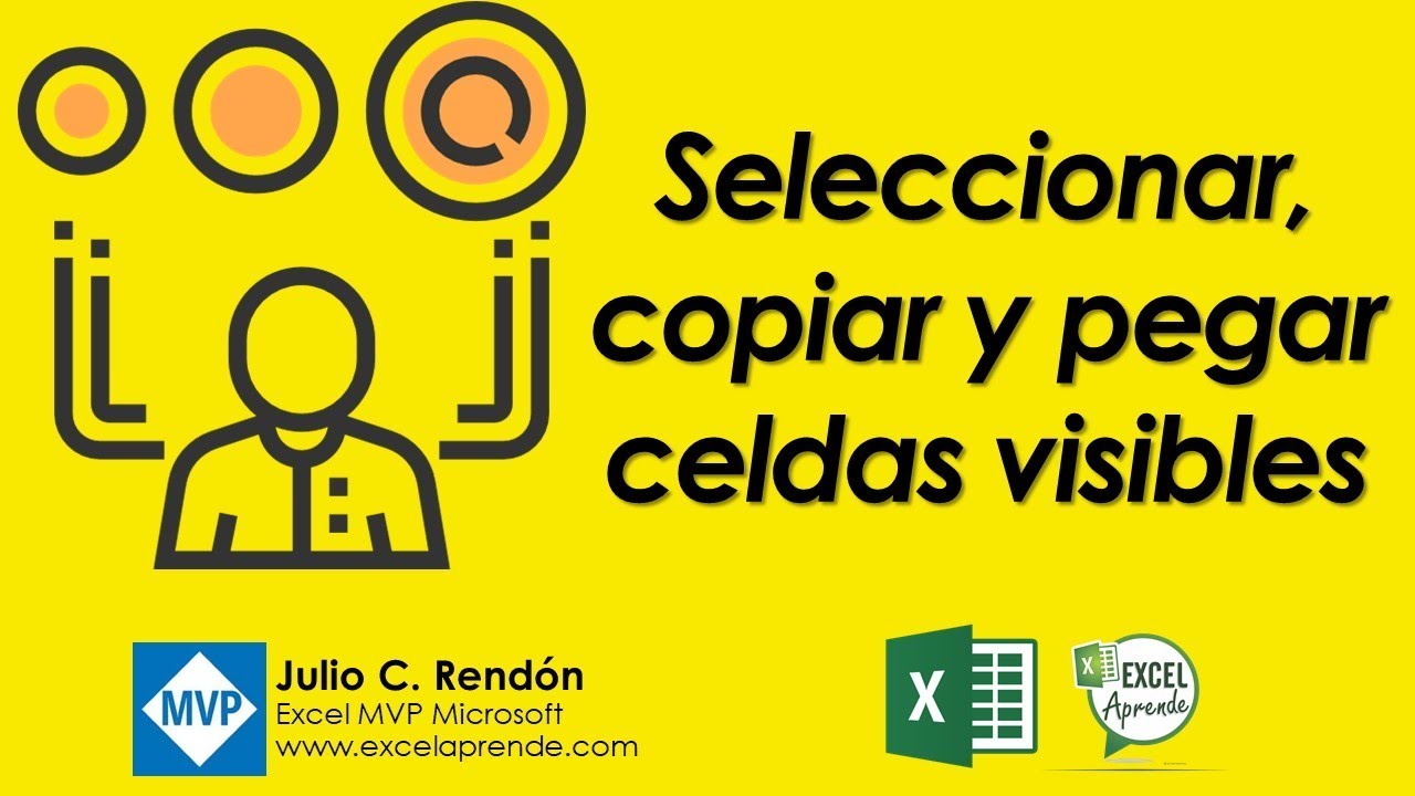 Seleccionar, copiar y pegar celdas visibles | Excel Aprende