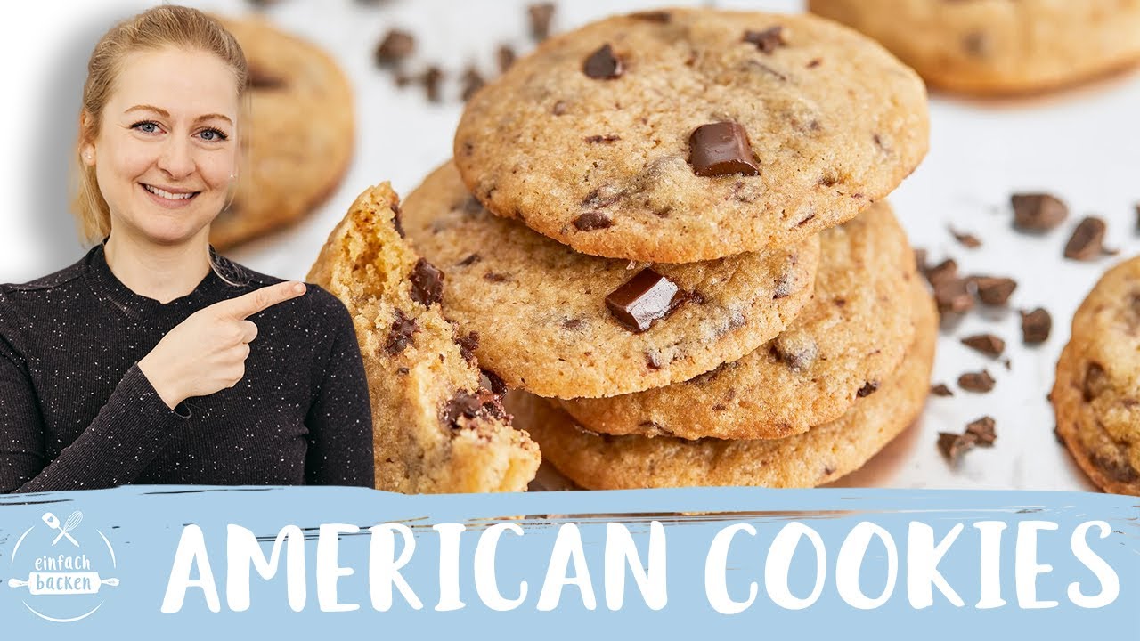 Chocolate Chip Cookies | das beste Cookies 🍪 Rezept 🙌 I Einfach Backen
