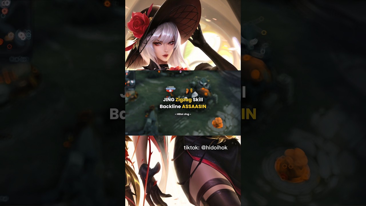 Jing Zigzag Skill Montage! Backline Assassin 🔥 | Honor of Kings #Jing #hidoijing #honorofkings
