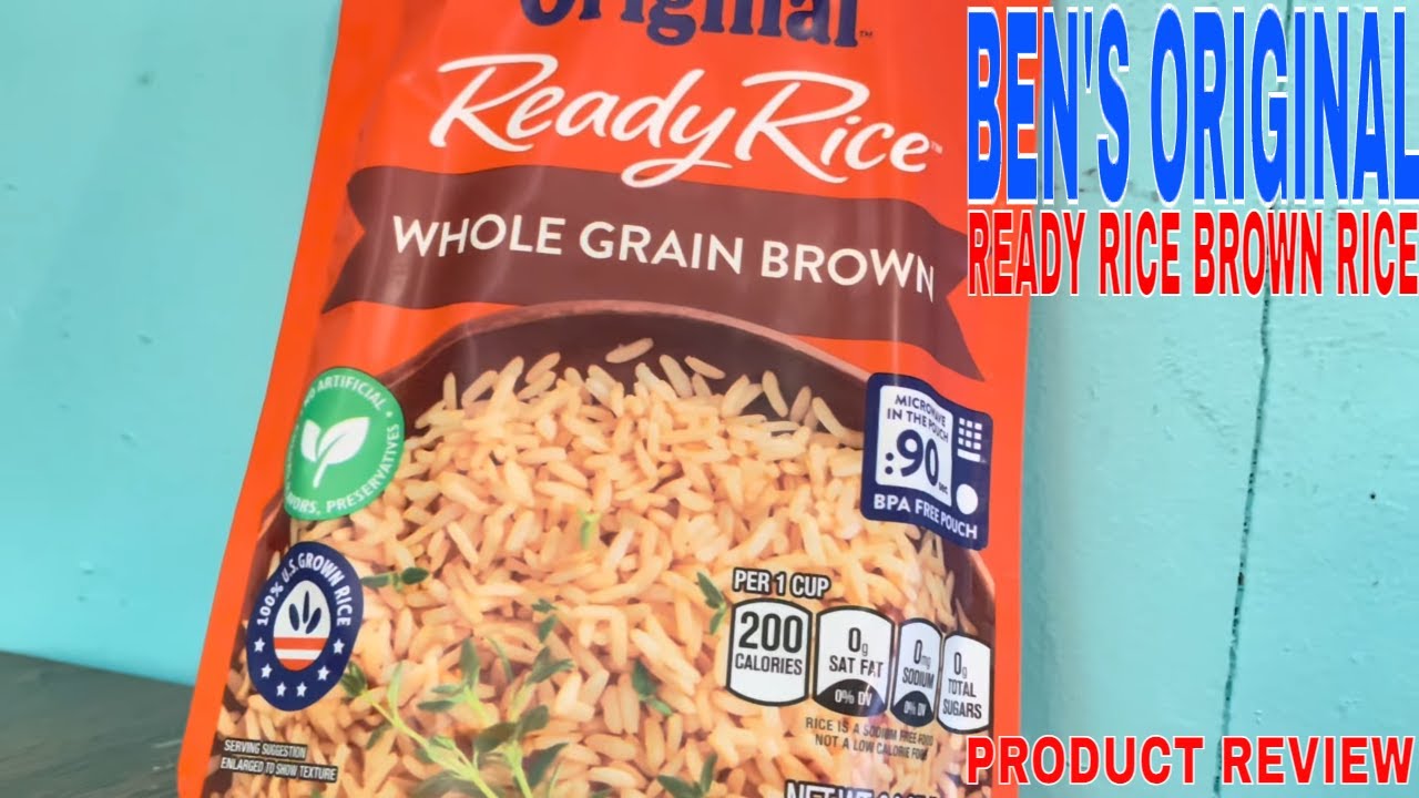 ✅  BEN'S ORIGINAL Ready Rice Whole Grain Brown Rice, Easy Dinner Side, 8.8 OZ Pouch (Pack of 12)  🔴