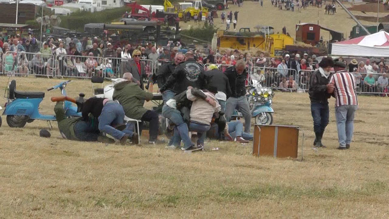 Mods & Rockers troublemakers  at Welland  Steam and Country Rally  2022