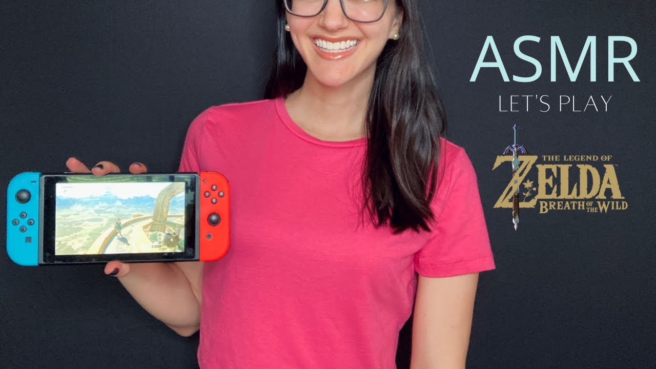 ASMR Let's Play: Zelda Breath of the Wild l ASMR Soft Spoken, Controller Sounds, Relaxing - Part 1