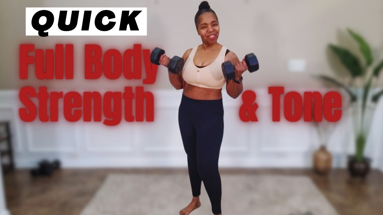 Full Body Strength Training for Women at Home | Glutes, Abs & Arms with Weights