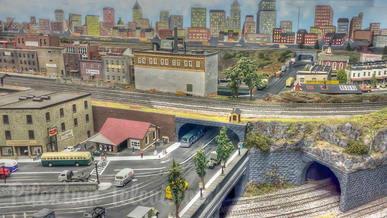 Один из крупнейших в Америке макетов железной дороги в масштабе 1/87 - Chelten Hills Model Rail Club