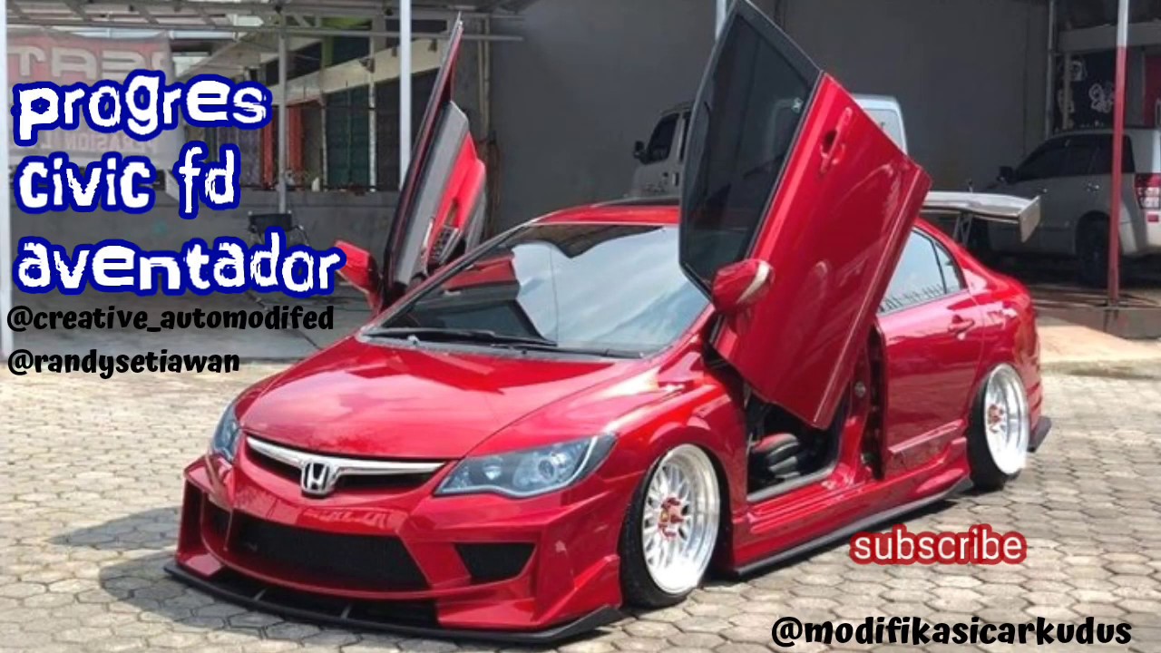 CIVIC fd aventador _ by creative_automodified