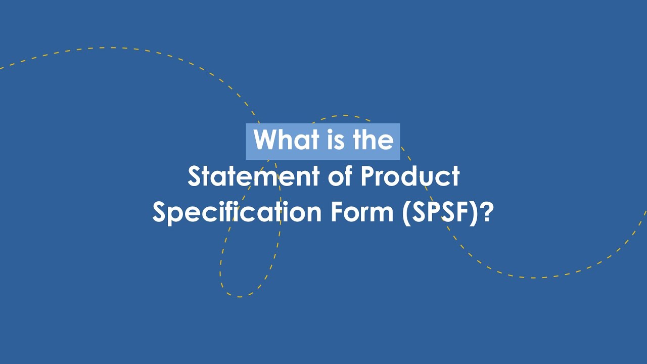 Pest Management Regulatory Agency Statement of Product Specification Form