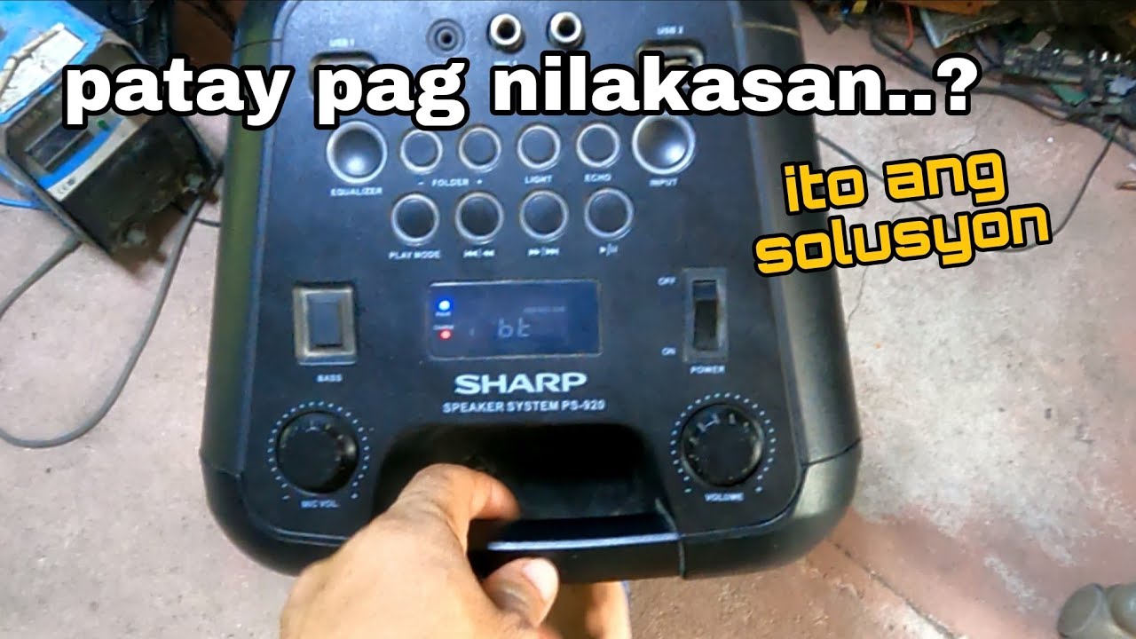 SHARP PS-920 Bluetooth speaker repair