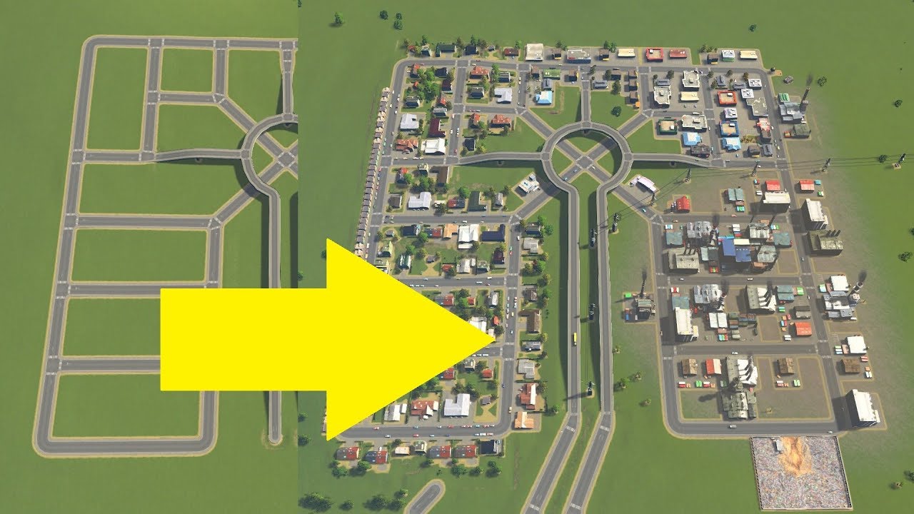 Inicio com um BAIRRO PLANEJADO - Cities Skylines