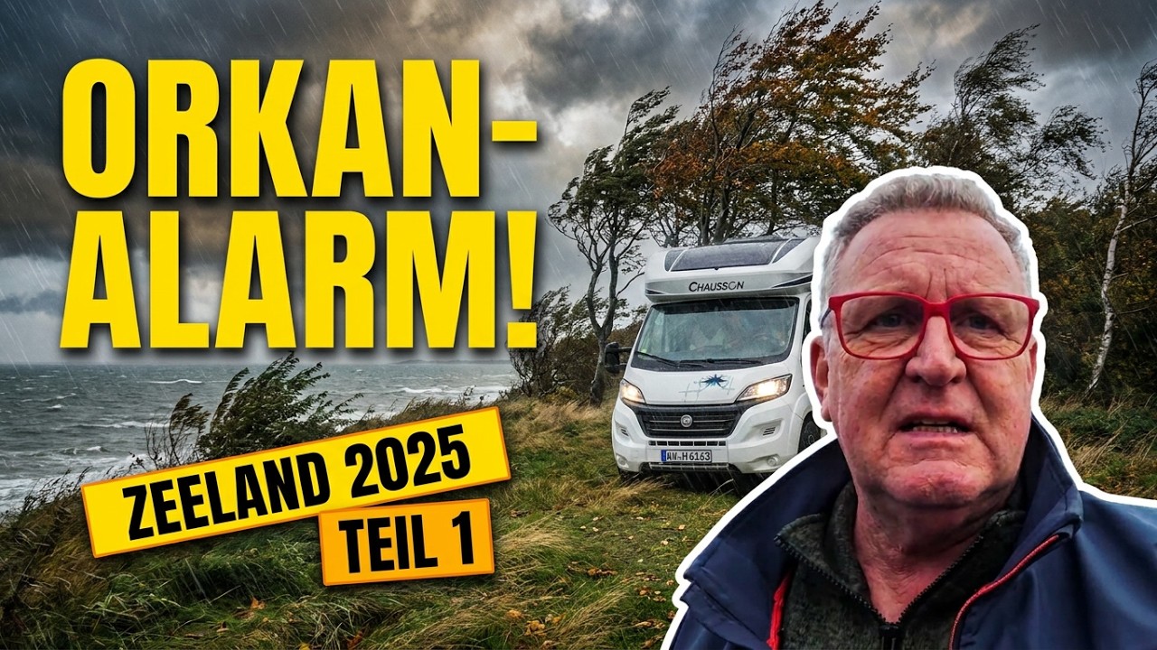 Im Herbst nach Zeeland mit dem Wohnmobil 2025 || Teil 01 || Orkan und Starkwind🌪️