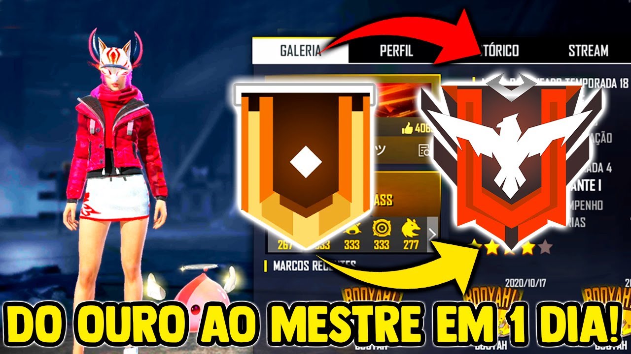 DO OURO AO MESTRE EM 1 DIA NA TEMPORADA 18 (SEM CARTÃO) JOGANDO SOLO!!