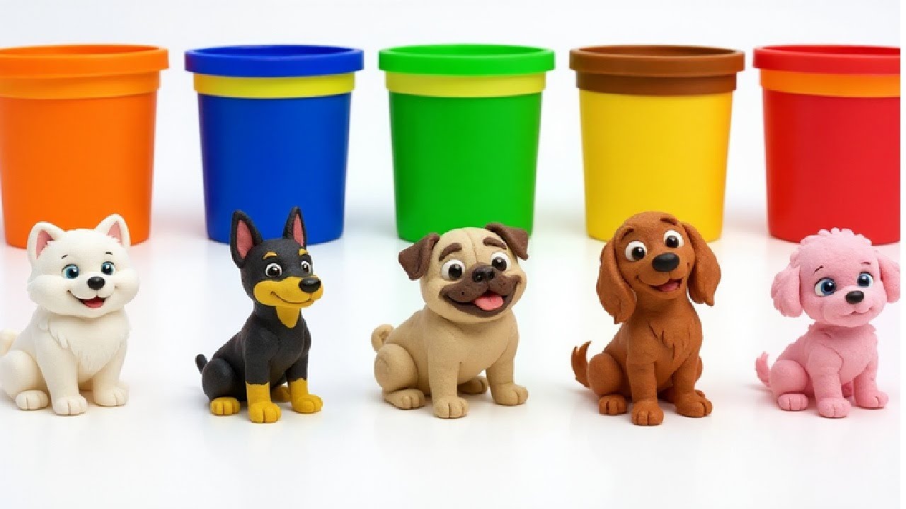 Mold with Clay & Play! 🐶🐾 Fav Characters, Candy Bowls and More Fun for Toddlers!