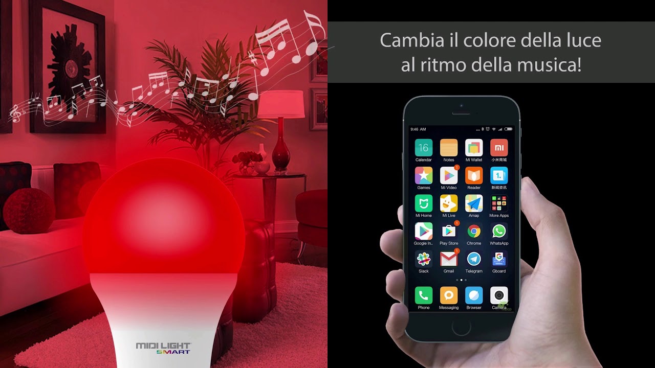 MIDI LIGHT SMART: la lampadina LED RGB che si controlla dallo smartphone!