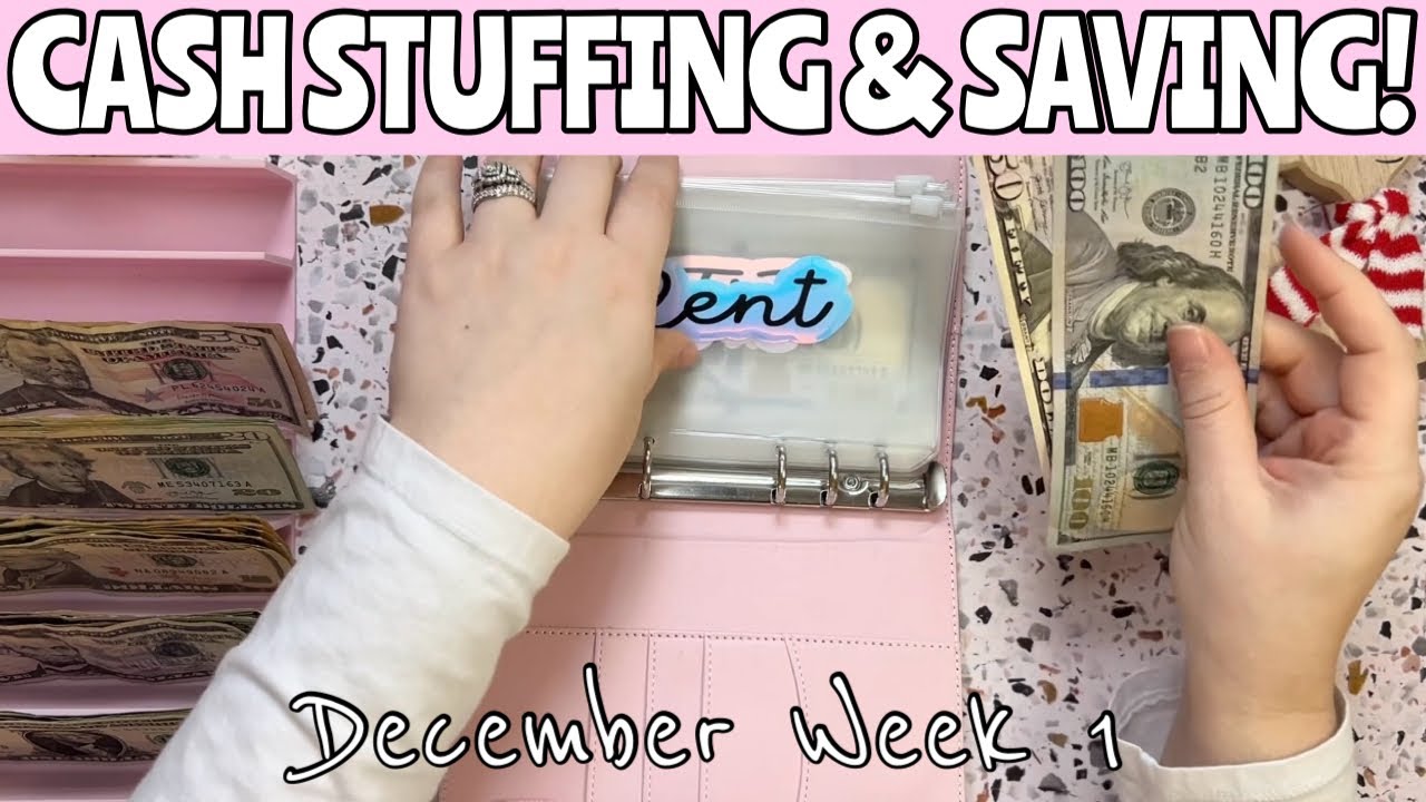 CASH STUFFING! | Mini Binder Saving & Cash Envelope Stuffing Bills & Personal Spending!