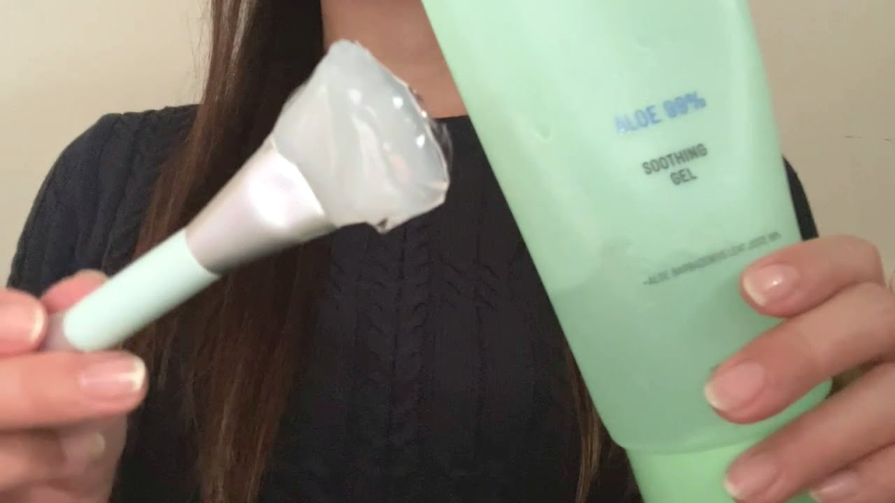 여름철 스킨케어 ASMR 받고 가 ! 💧 알로에젤 모델링팩 소리 Summer Skincare ASMR