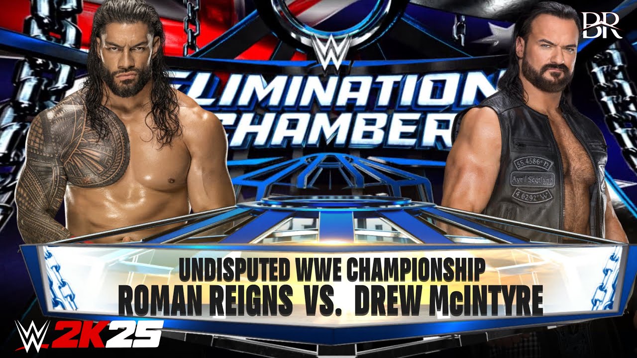 Roman Reigns Vs Drew Mcintyre | Undisputed WWE Championship | Elimination Chamber | PS5Pro Gameplay