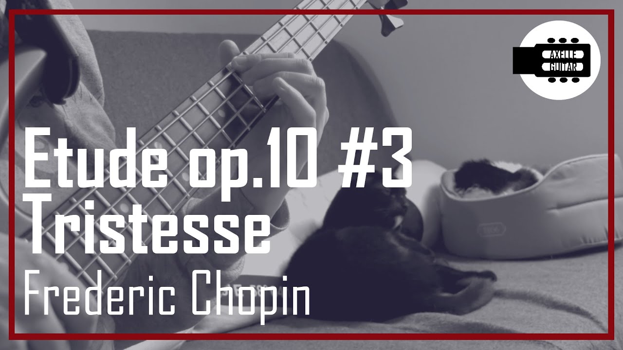 Tristesse (Frederic Chopin) - electric bass cover + score
