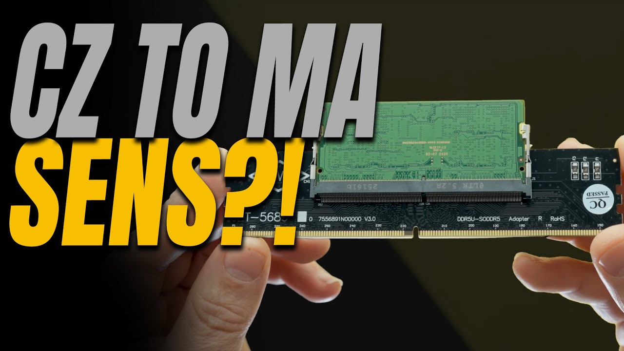 Przejści&oacute;wka z RAM do laptopa na normalny z SODIMM na DIMM