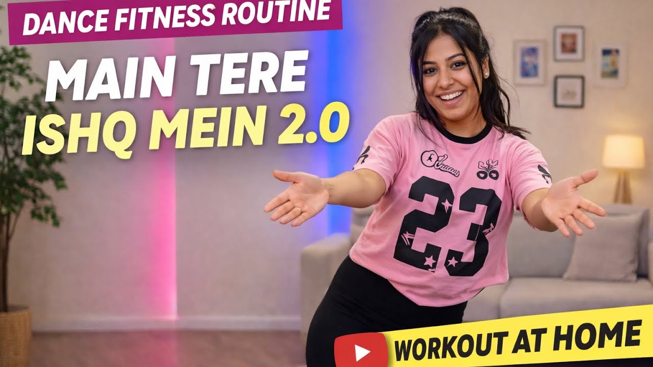 Main tere ishq mein 2.0 | dance fitness routine | Zumba | muskan haryani | workout at home #trending