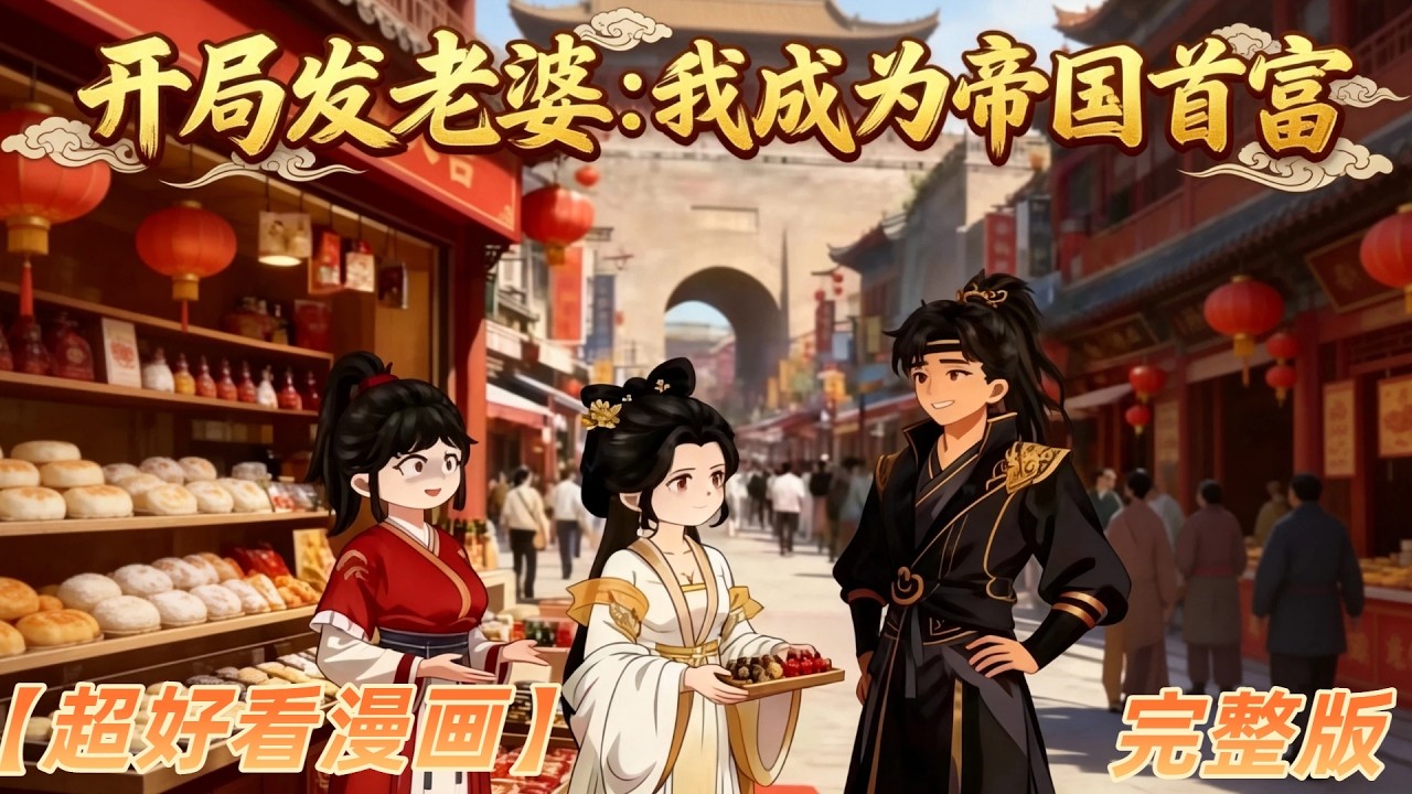 🔥一口气看完【开局发老婆 我成为帝国首富】完整版 | 穿越古代开局官府发老婆，男主凭现代商业思维，从家徒四壁逆袭成帝国首富 #开局发老婆我成为帝国首富 #漫剧合集 #穿越商战爽漫