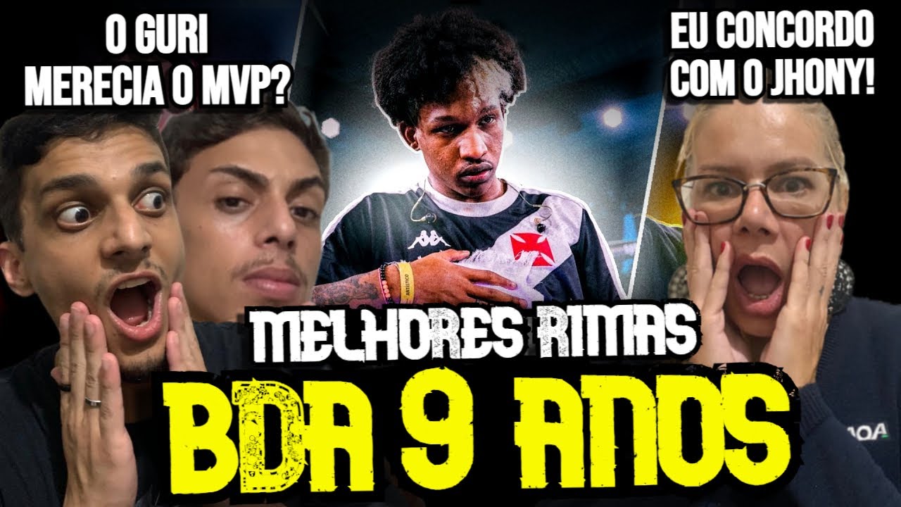 REACT | AS MELHORES RIMAS DA BDA 9 ANOS! (4k)