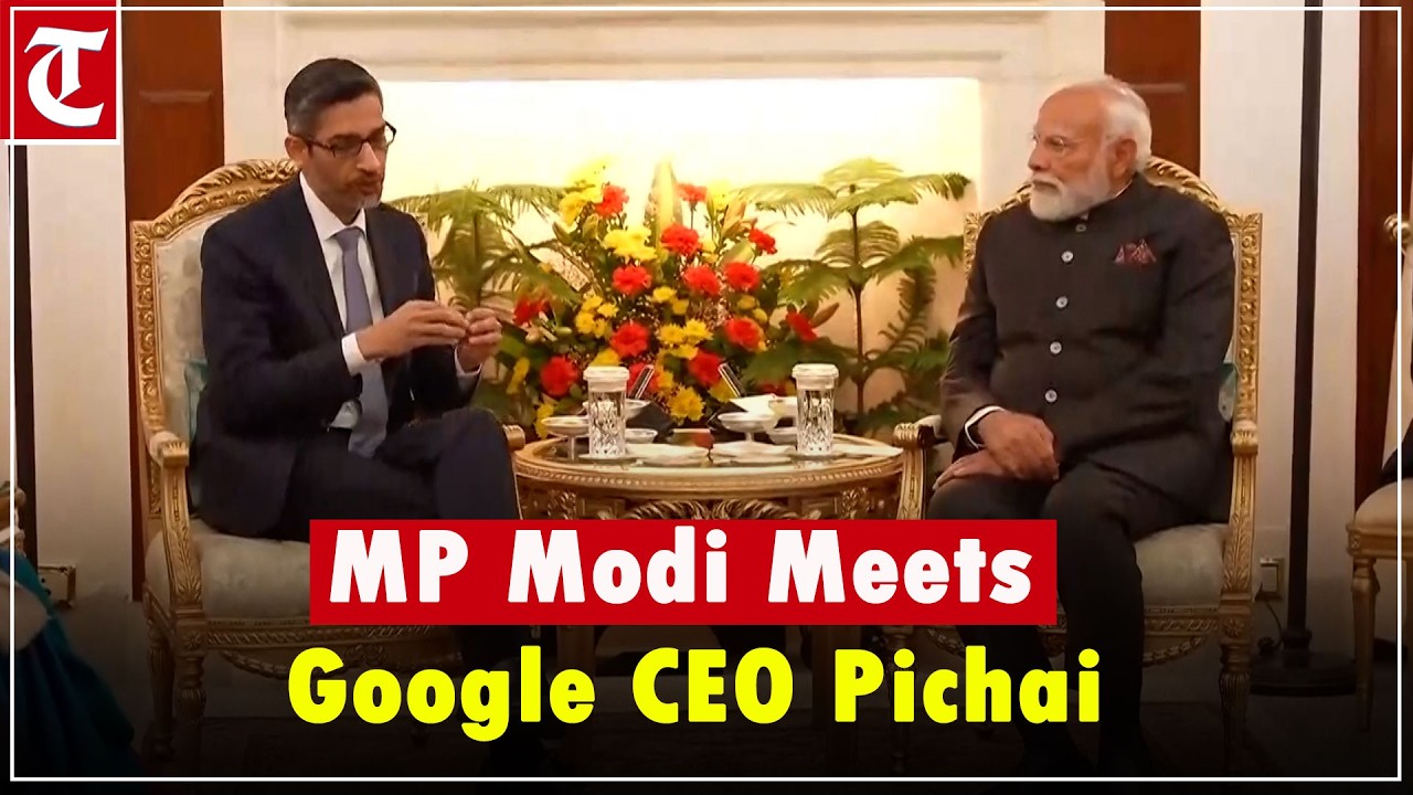 PM Modi Meets Google CEO Sundar Pichai at India AI Impact Summit 2026