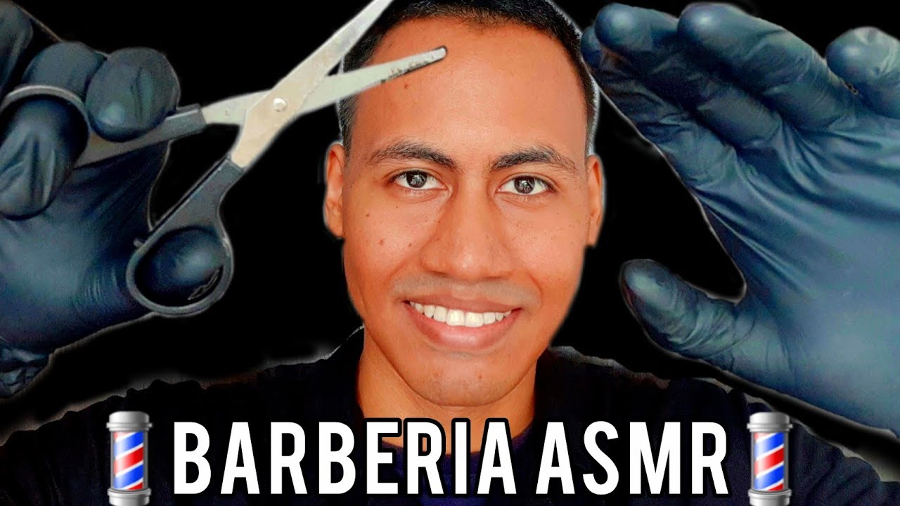 ASMR BARBERÍA | CORTE DE CABELLO RELAJANTE CON MASAJE FACIAL, ROLEPLAY | ASMR CASERO