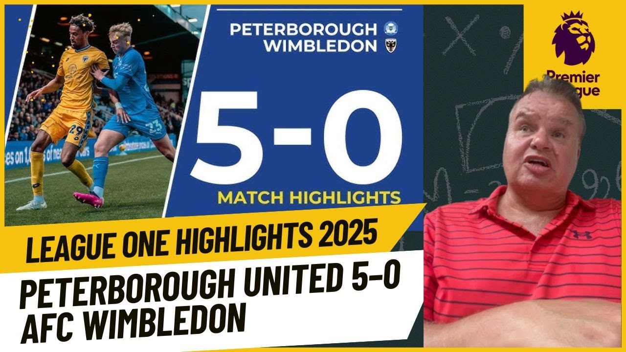 Peterborough United 5–0 AFC Wimbledon | Leonard & Lindgren Shine | League One Highlights 2025