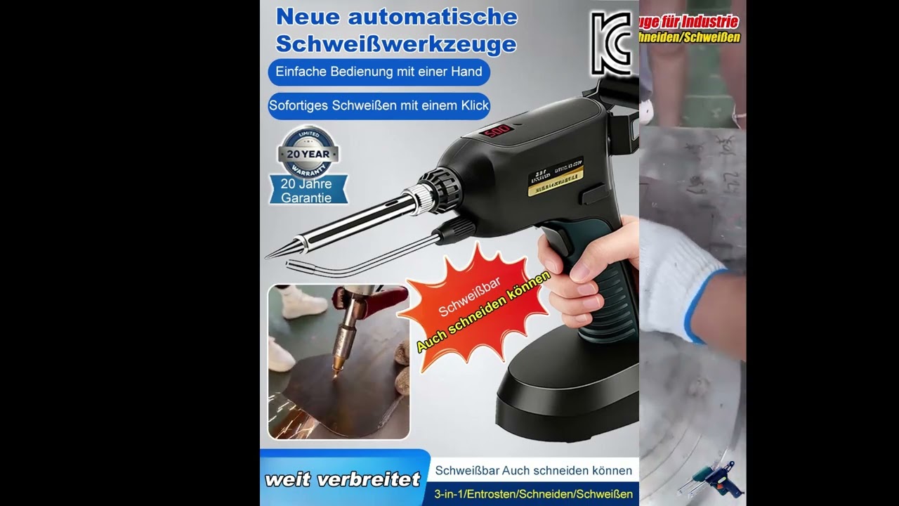 【20-Jährige Garantie】Luft- u. Raumfahrt-Schweißgerät: 3-in-1 (Schweißen/Entrosten/Schneiden)