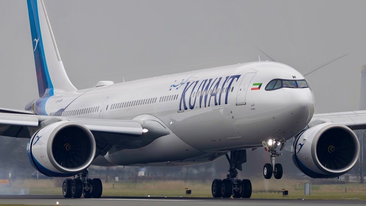 KUWAIT AIRWAYS A330NEO LANDING INTO AMSTERDAM | AMS PLANESPOTTING | JSM AVIATION