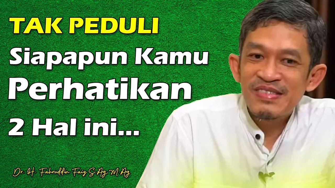 Nasehat ini Pasti Masuk ke Hatimu | Dr. H. Fahruddin Faiz, S.Ag M.Ag | Channel Ngaji Filsafat